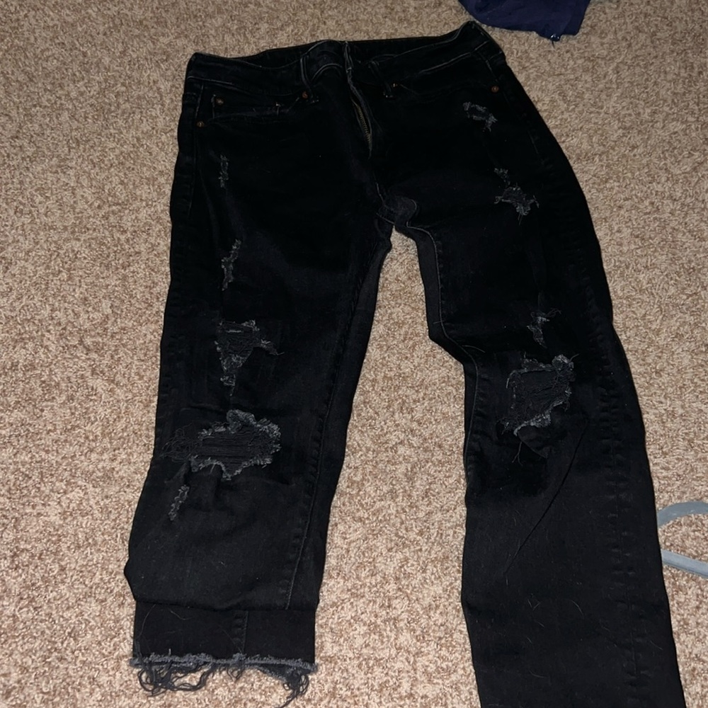 Ripped black jeans from American eagle